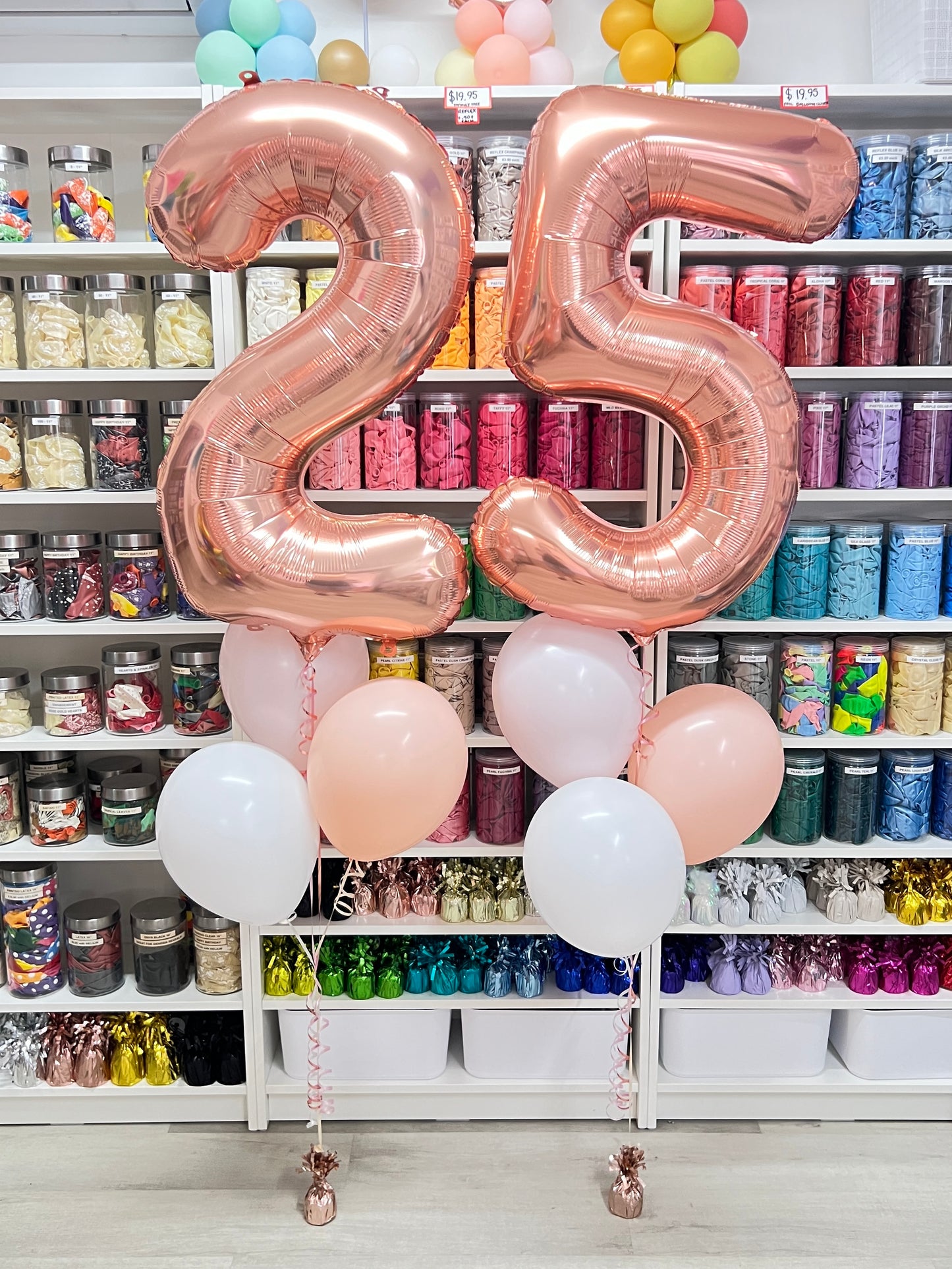 Jumbo Number and 3 Latex Bouquet