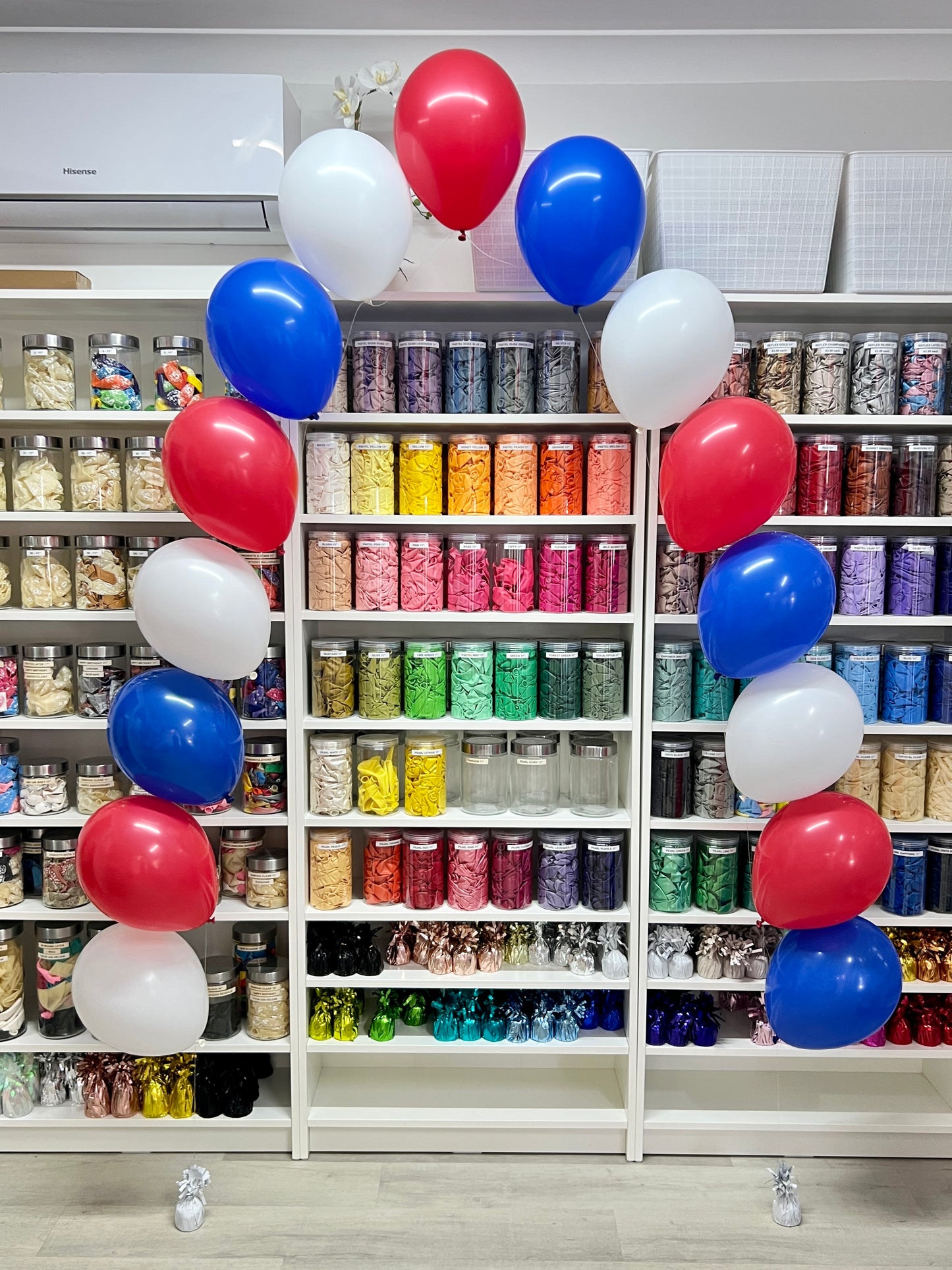 Helium Balloon Arch