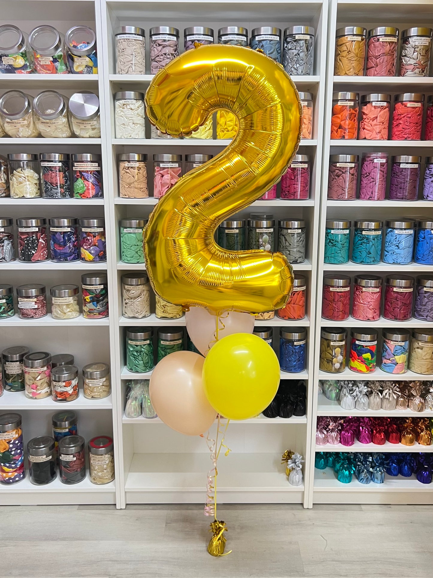 Jumbo Number and 3 Latex Bouquet