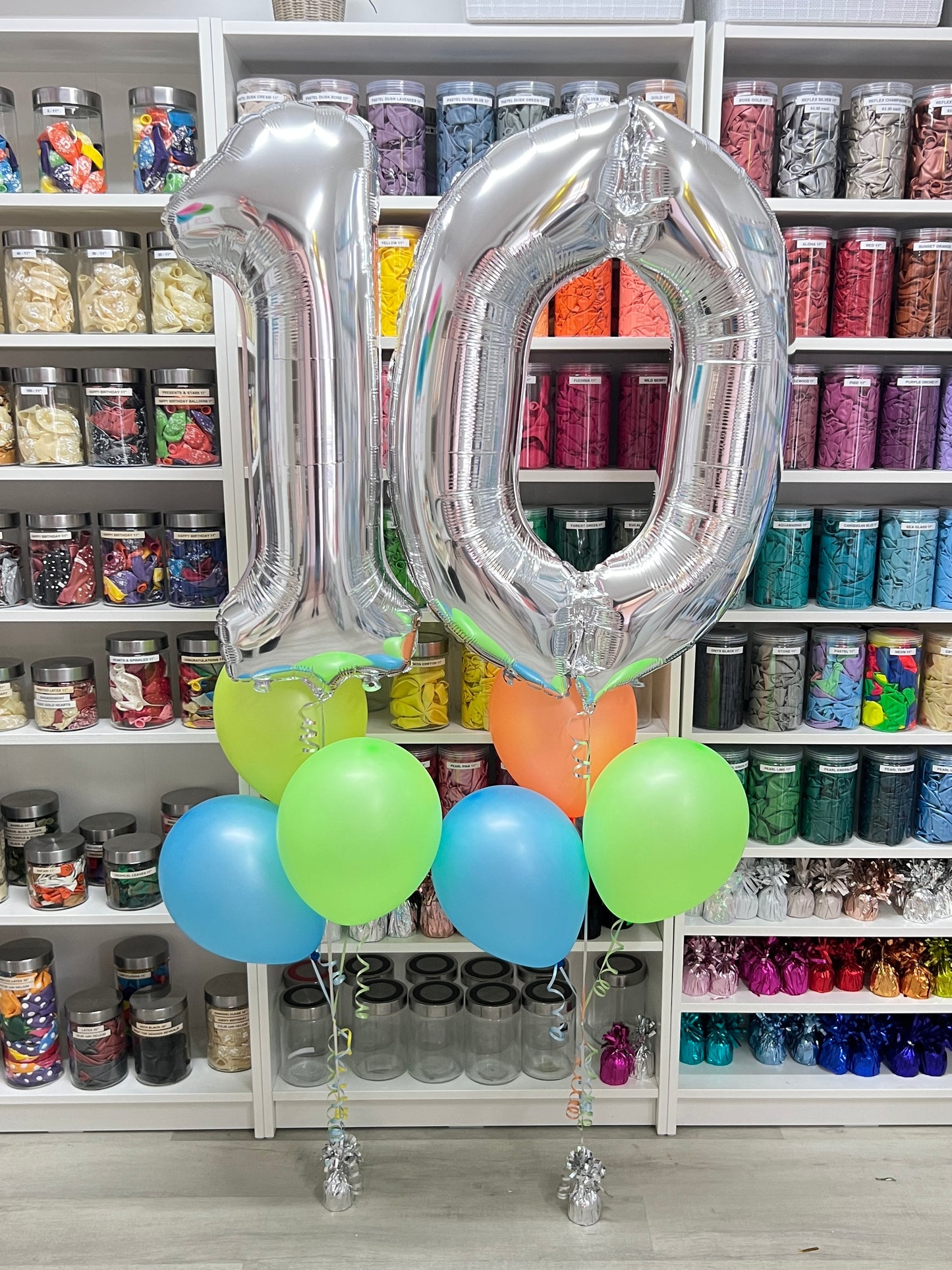 Jumbo Number and 3 Latex Bouquet