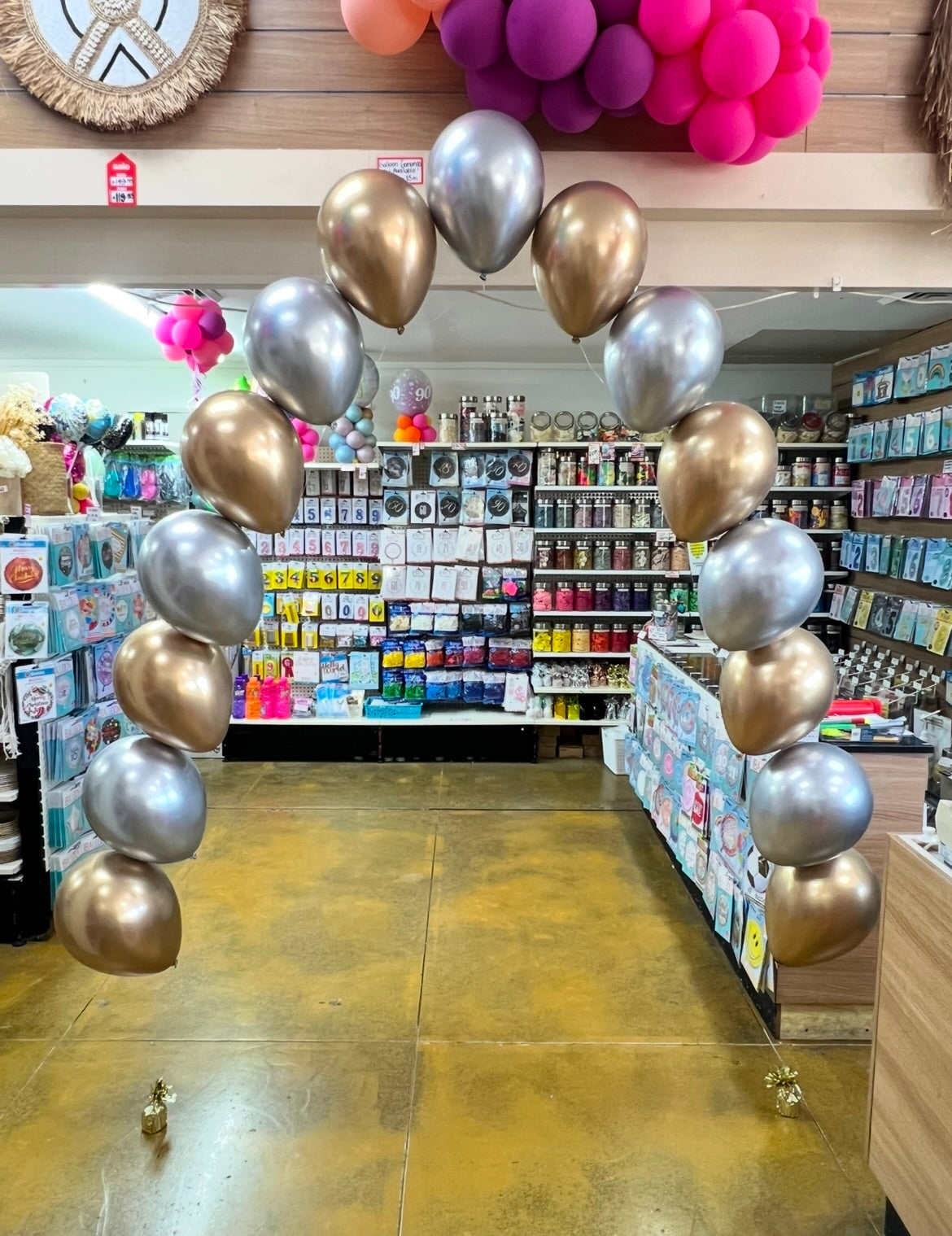 Helium Balloon Arch
