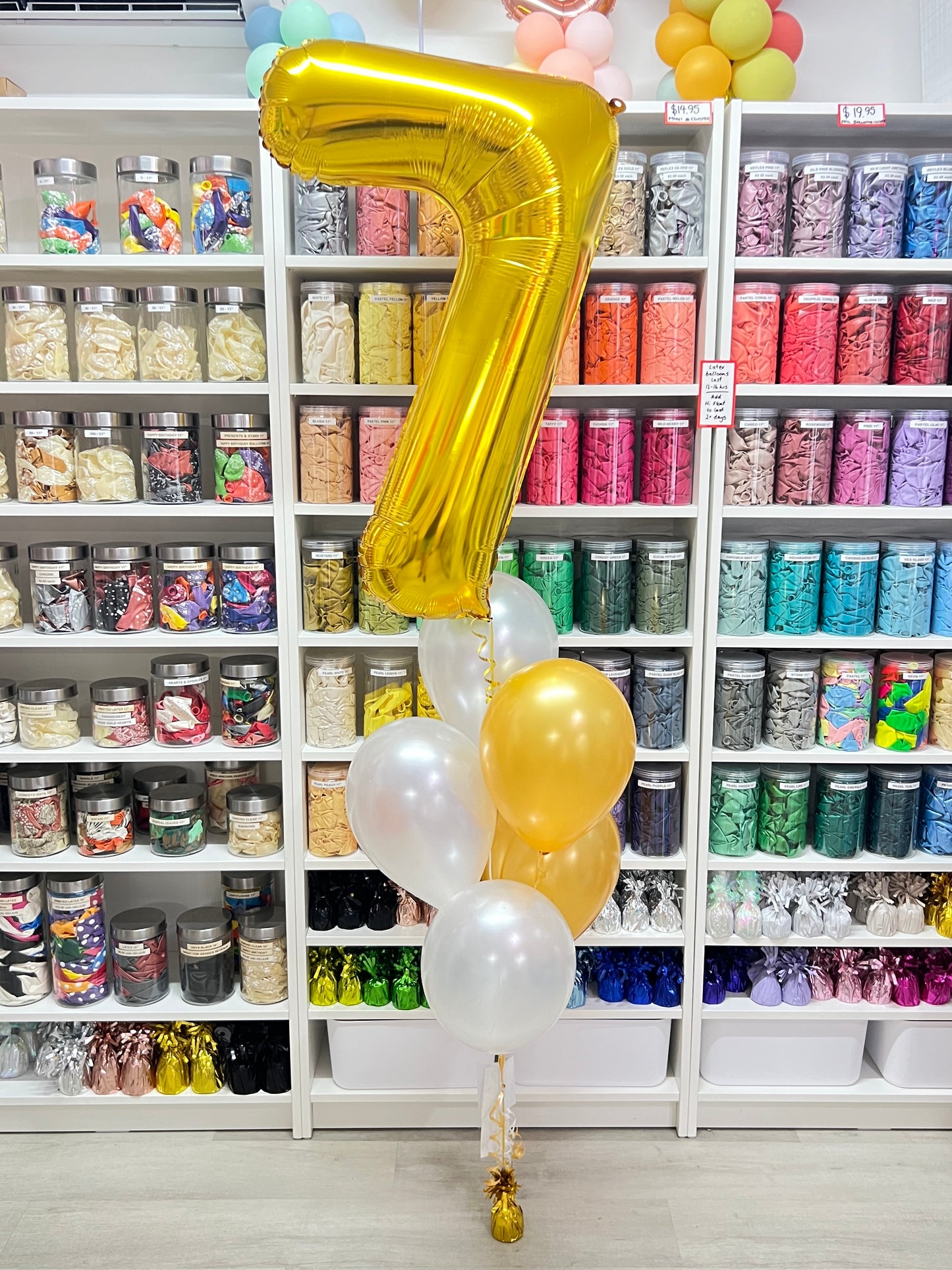 Jumbo Number and 5 Latex Bouquet
