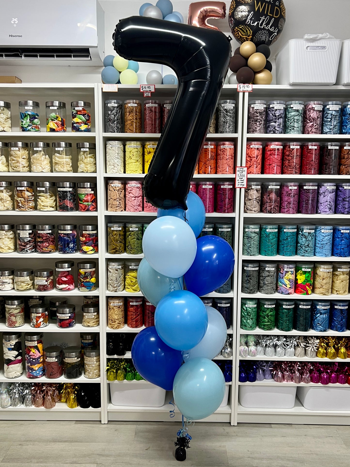 Jumbo Number and 8 Latex Bouquet