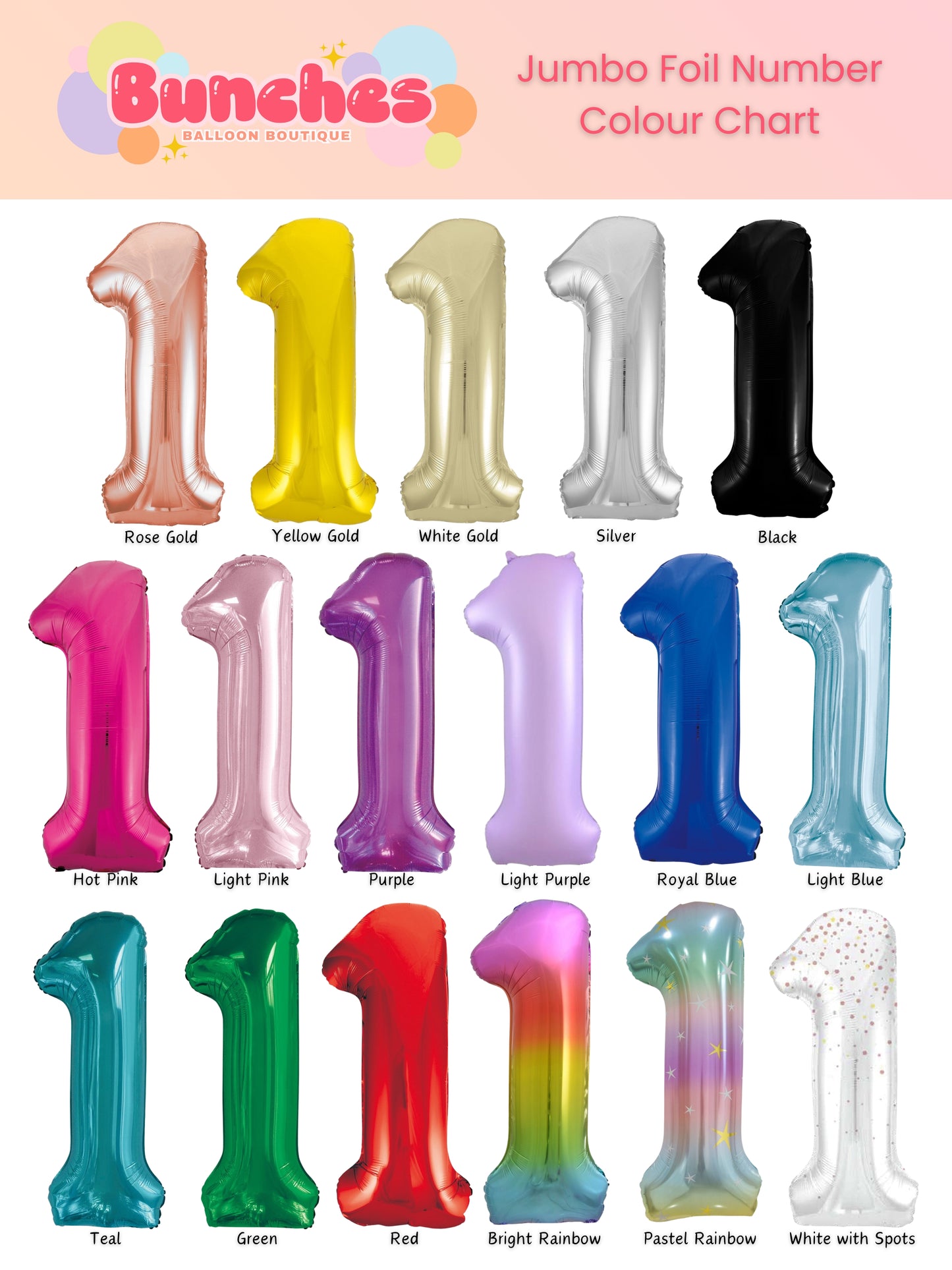 Jumbo Foil Number Balloons