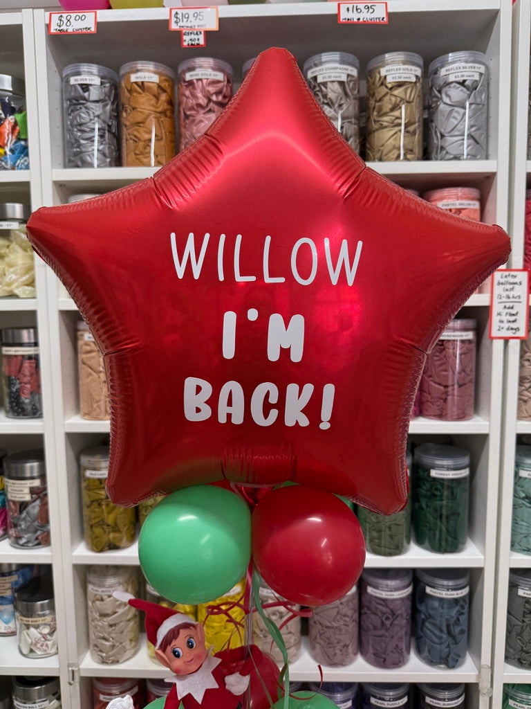 * ELF ARRIVAL BALLOONS - Star Topiary Tree