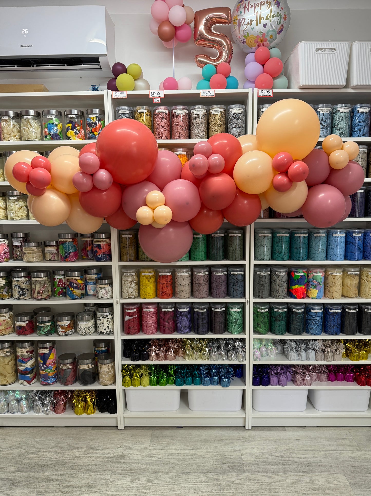 Grab 'n' Go Garland * PASTEL PEACH, ALOHA & ROSEWOOD *