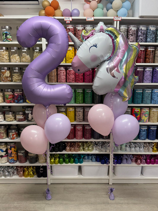 Jumbo Number and Jumbo Shape Bouquet Set