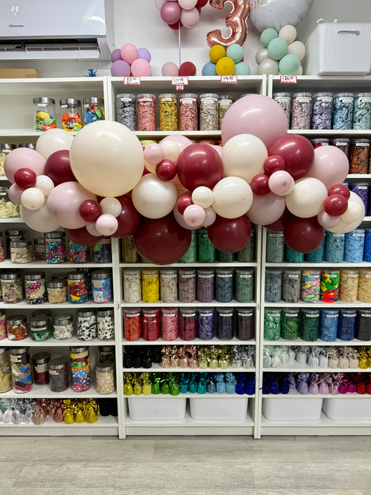 Grab 'n' Go Garland * MERLOT, PASTEL DUSK PINK & PASTEL DUSK CREAM *