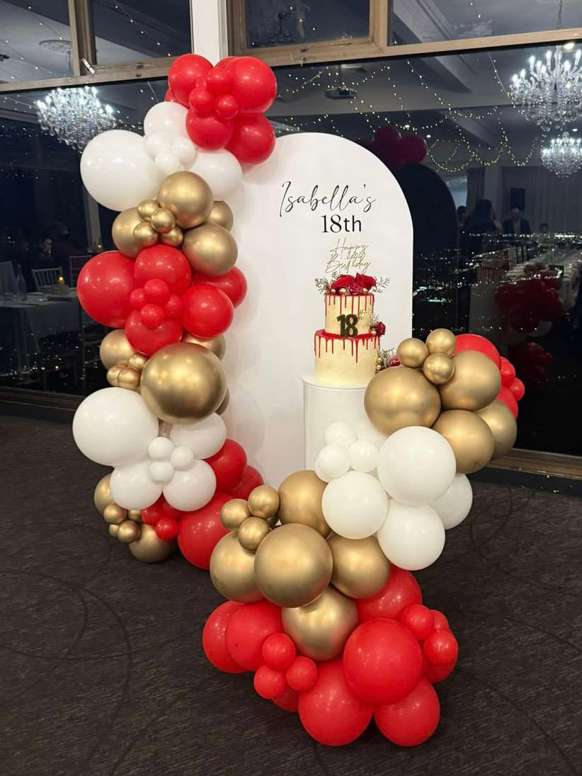 Wooden Arch Board Backdrop