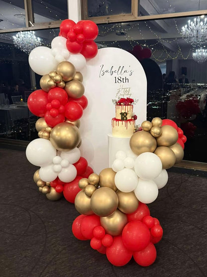 Wooden Arch Board Backdrop