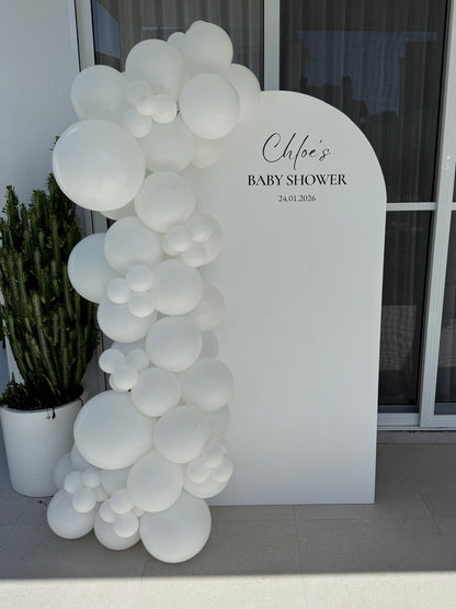 Wooden Arch Board Backdrop