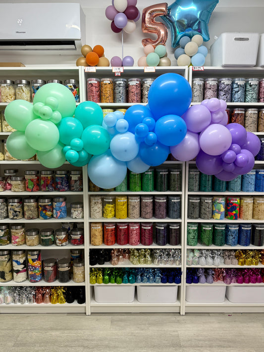 Grab 'n' Go Garland * COOL TONES RAINBOW OMBRE *