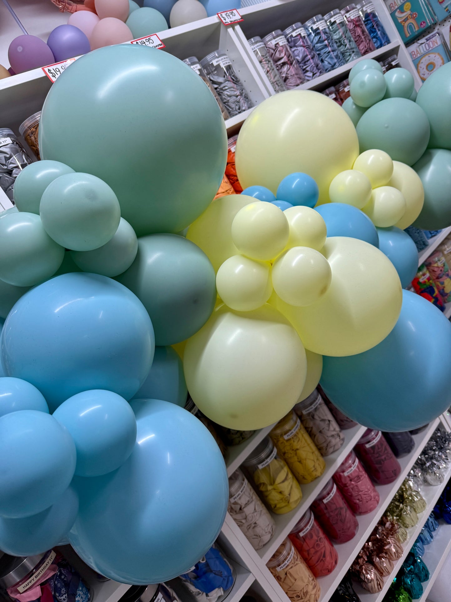 Grab 'n' Go Garland * SEA GLASS, GREEN TEA & PASTEL YELLOW *