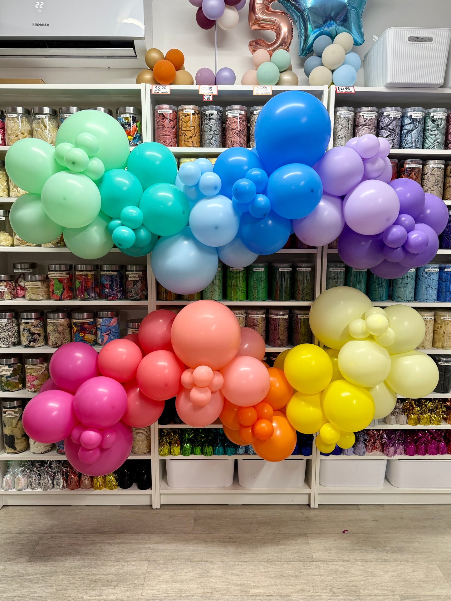 Grab 'n' Go Garland * WARM TONES RAINBOW OMBRE *