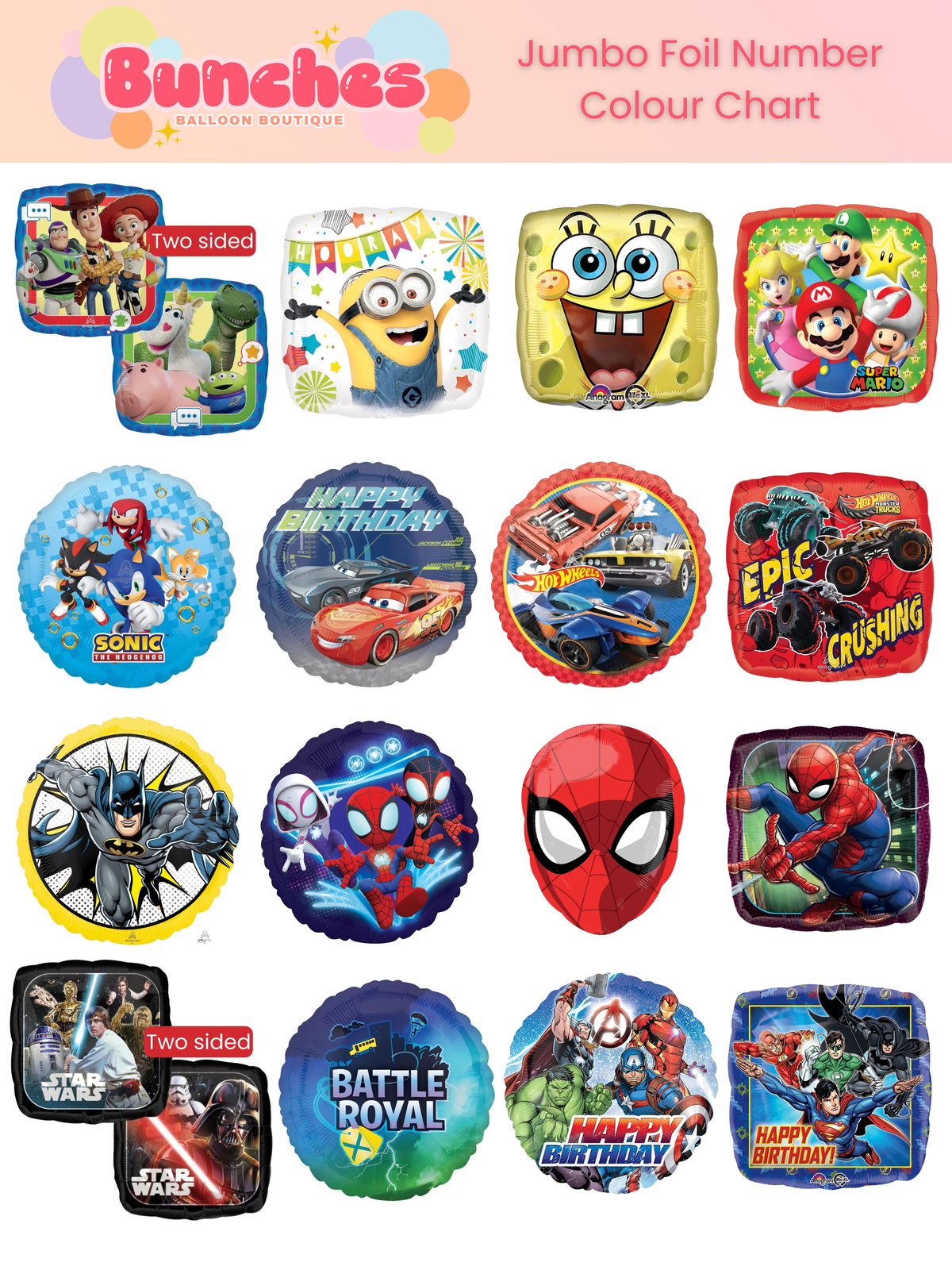 Licensed Character Foils 45cm