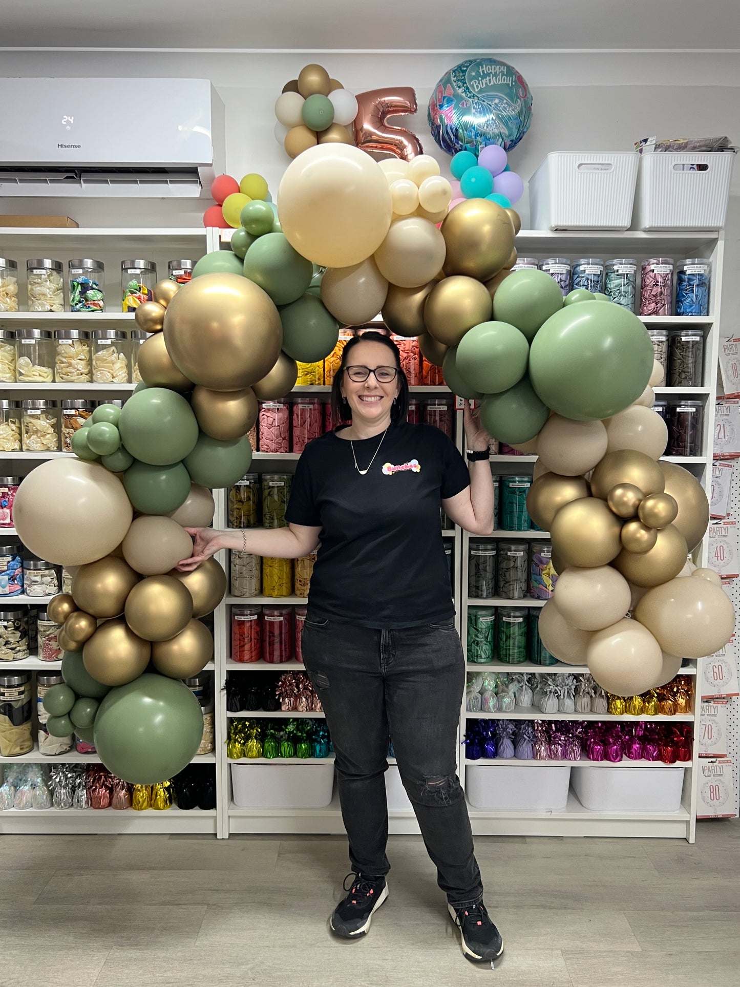 Grab 'n' Go Garland * REFLEX GOLD, EUCALYPTUS & WHITE SAND *