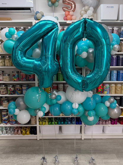 Grab 'n' Go Garland *AQUAMARINE, CARIBBEAN BLUE, SILVER & WHITE *