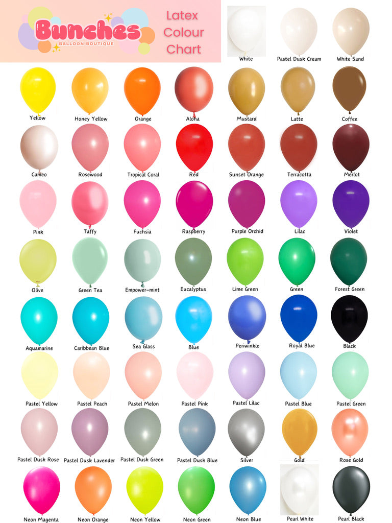 Single 11" Latex Balloons