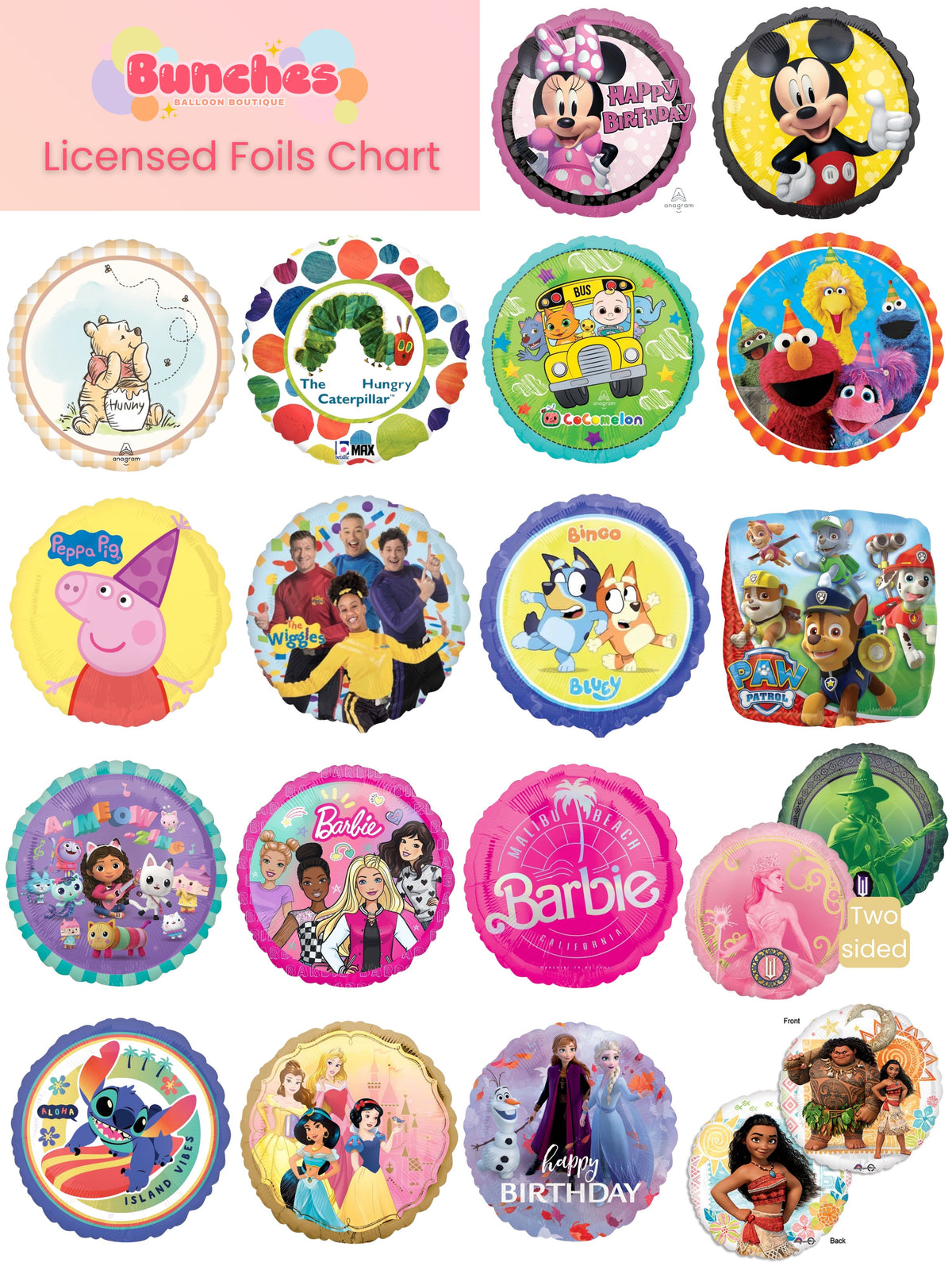 Licensed Character Foils 45cm