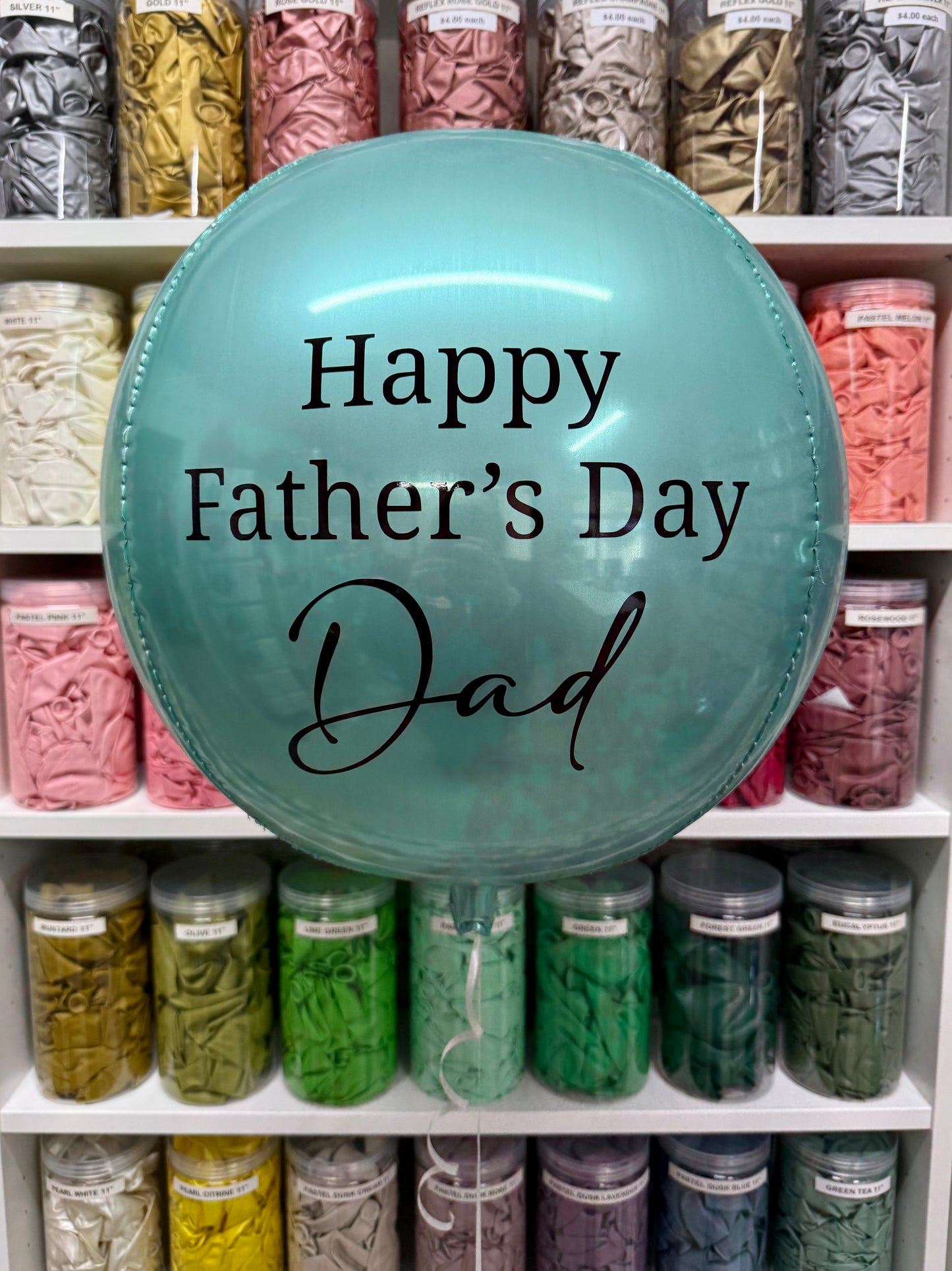 FATHER'S DAY Personalised Helium Orb