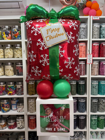 * ELF ARRIVAL BALLOONS - Gift Box of Fun!