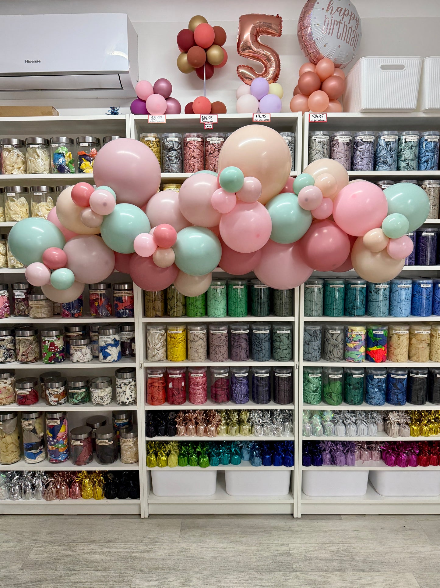 Grab 'n' Go Garland * PINKS & MINT *