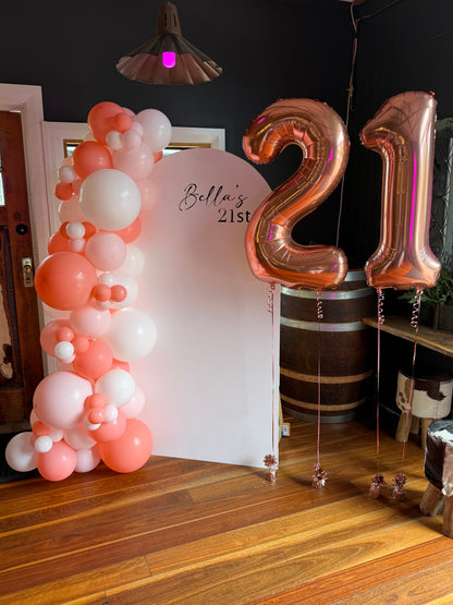 Wooden Arch Board Backdrop