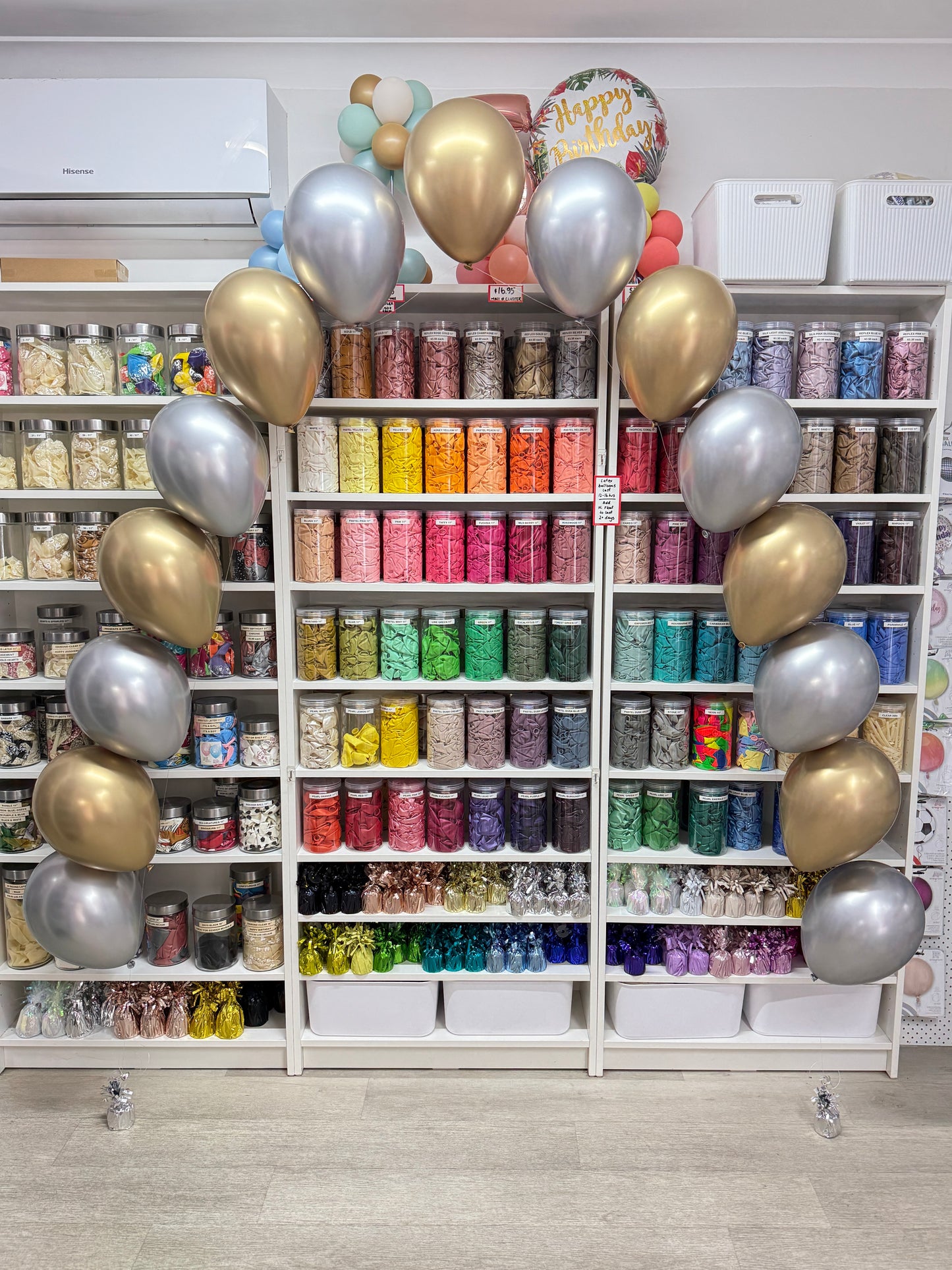 Helium Balloon Arch