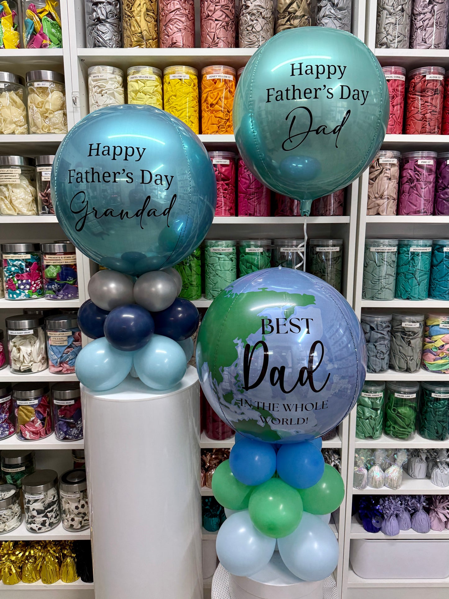 FATHER'S DAY 'Best Dad in the Whole World!' Helium Orb