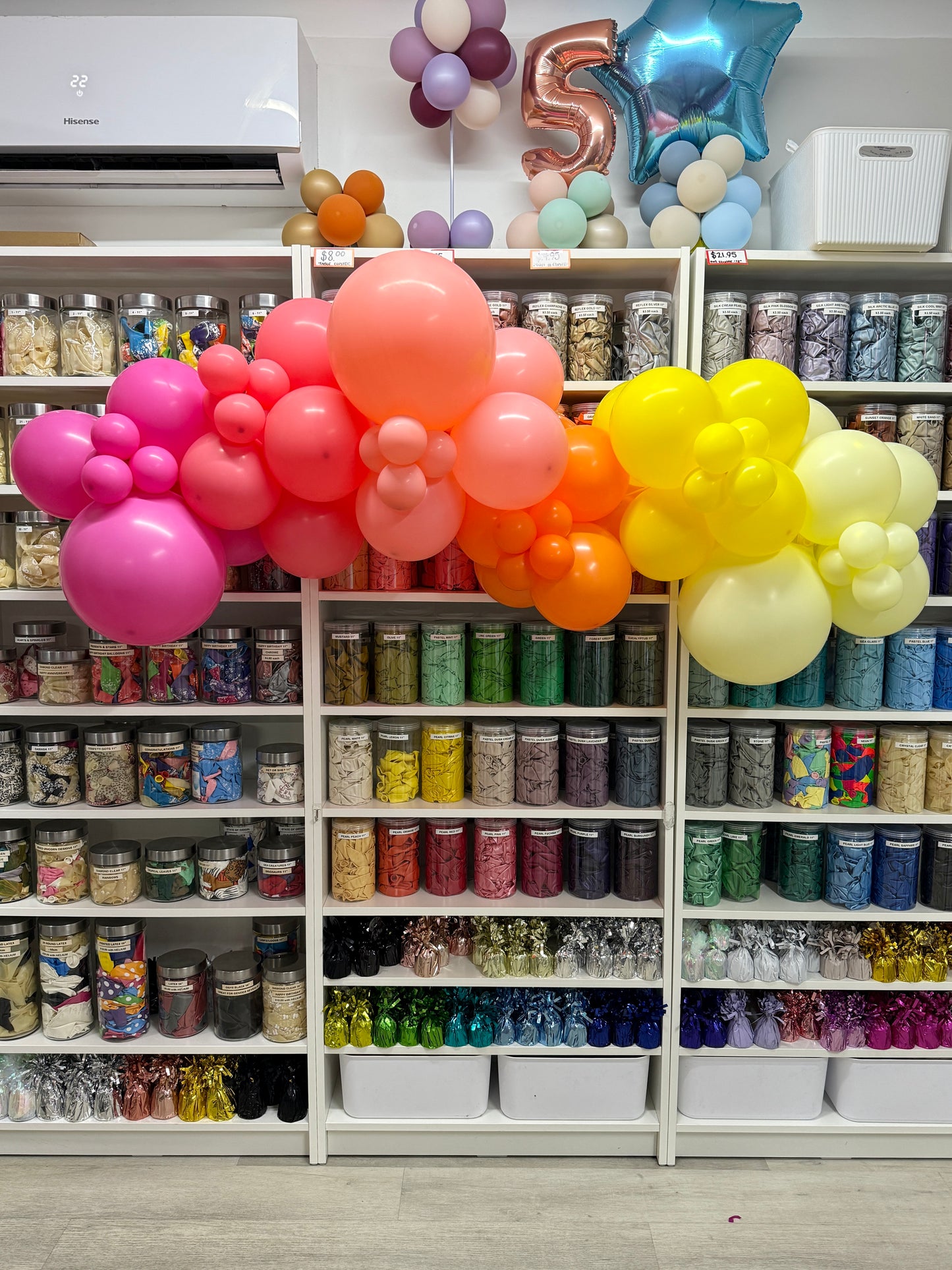 Grab 'n' Go Garland * WARM TONES RAINBOW OMBRE *